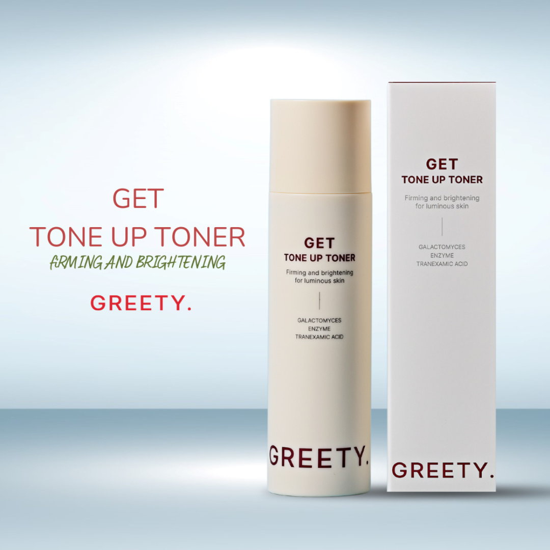 GREETY. GET Tone Up Toner 150ml Tranexamic Acid Niacinamide Hyaluronic Acid